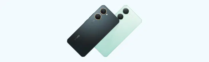 Vivo Y03 Rückseiten von zwei Modellen