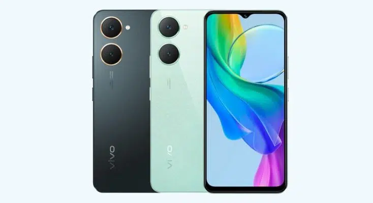 Vivo Y03 drei Modelle zwei Rückseiten und eine Vorderseite