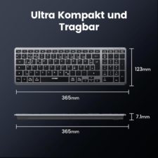 UGREEN Bluetooth Tastatur Kabellos kompaktes Design