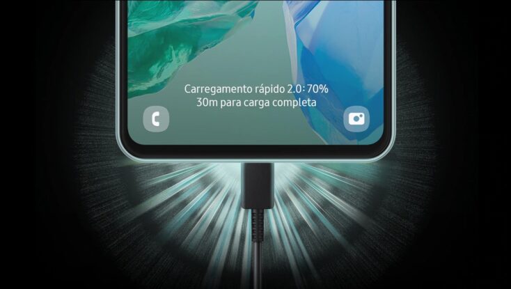 Samsung Galaxy M55 5G schnelles Laden