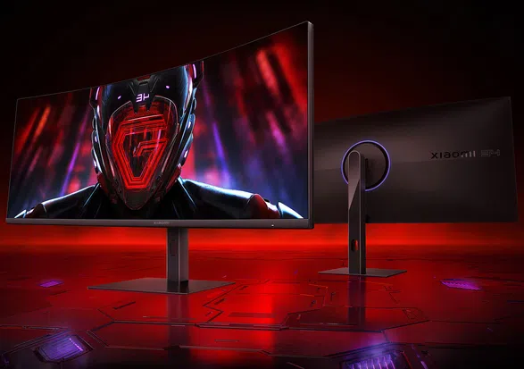 Xiaomi G34WQi Gaming-Monitor Vor- und Rueckseite