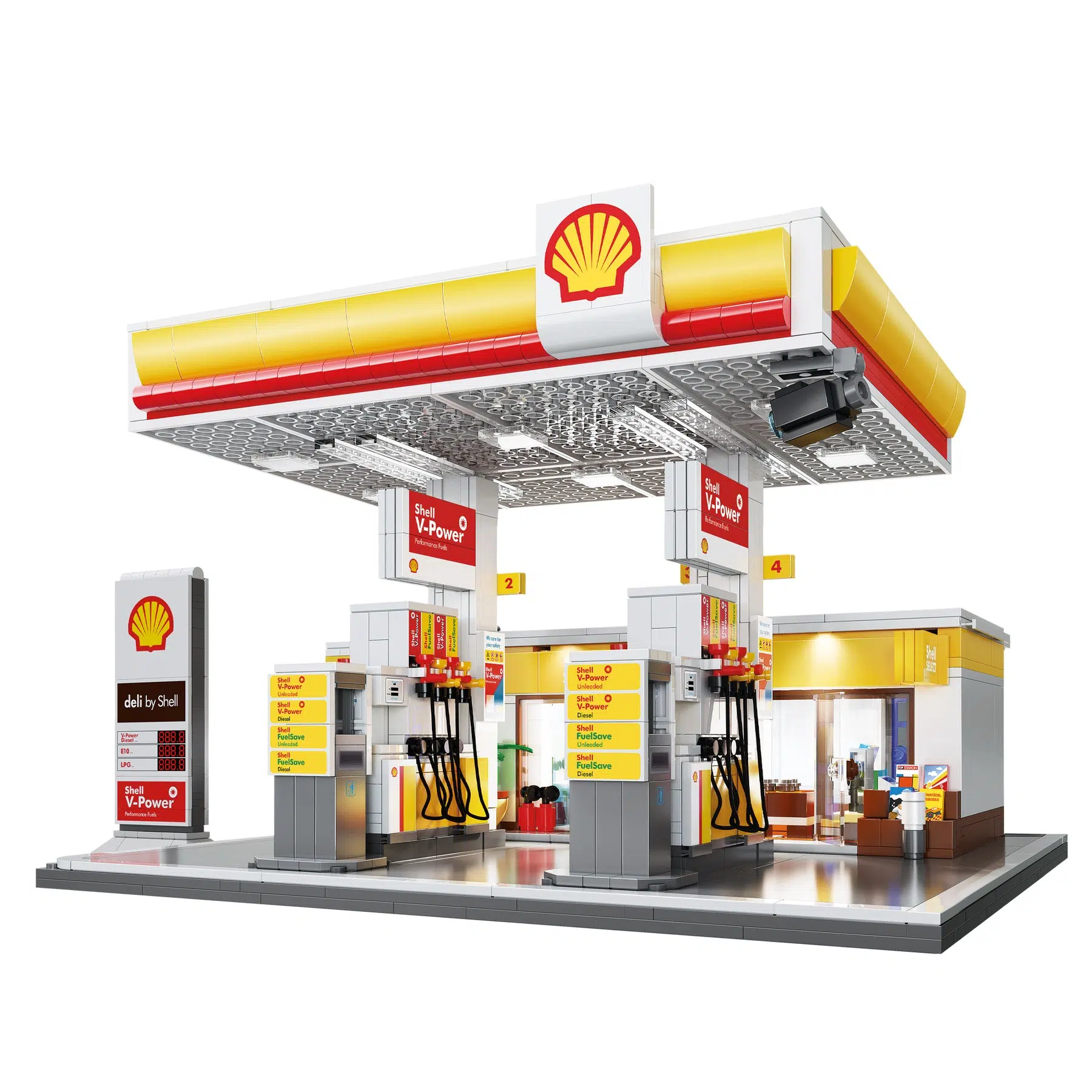 AliExpress-Deal: CaDA Shell-Tankstelle aus 1309 Teilen nur 63€ (anstatt 100€)
