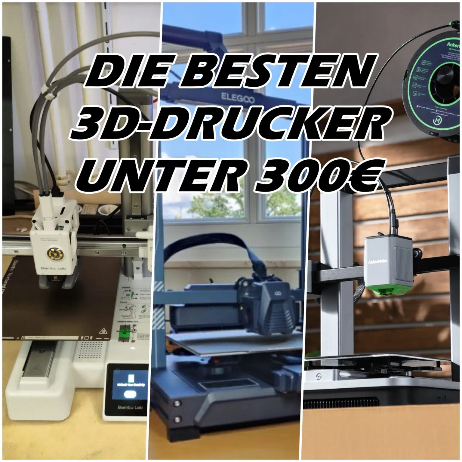 Die besten 3D-Drucker unter 300€ - Top 3 | China-Gadgets