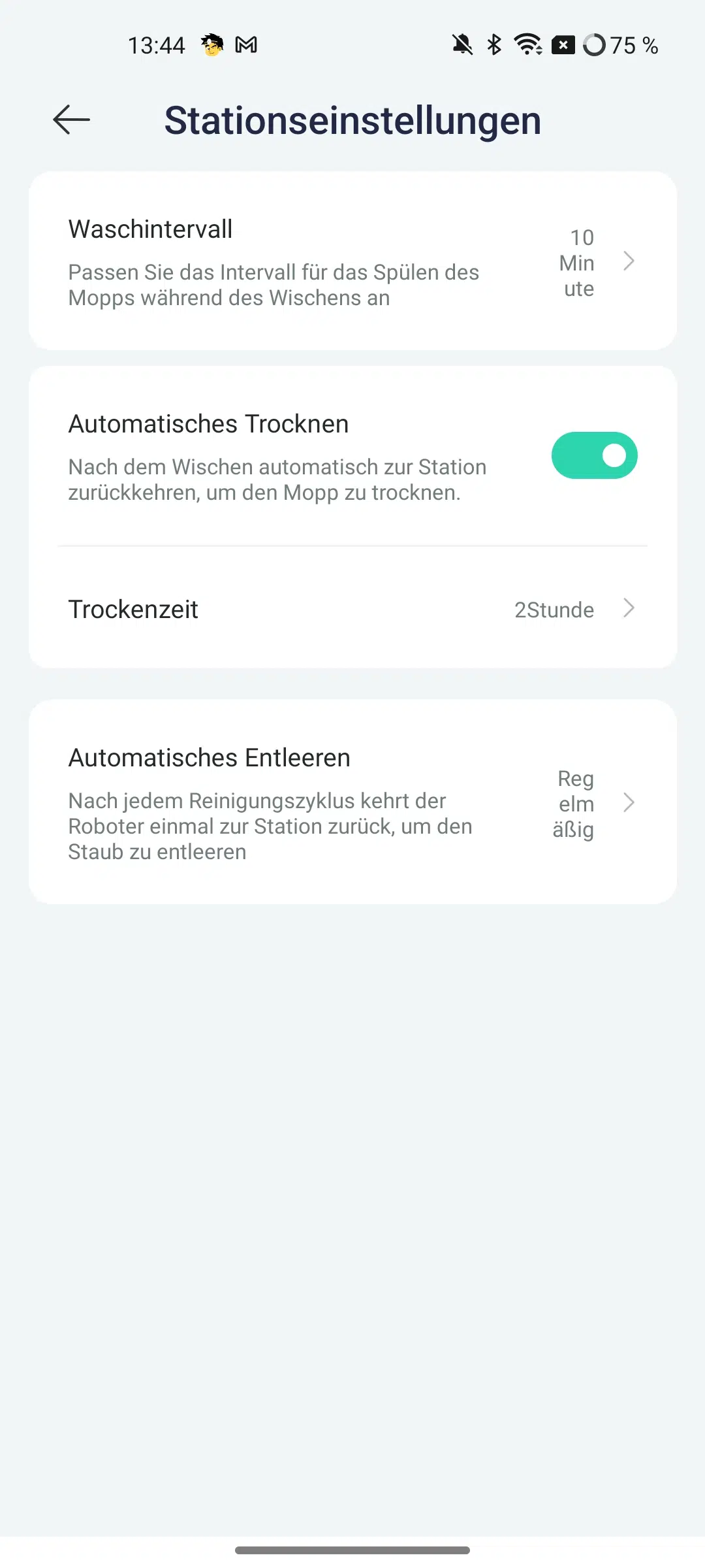 JONR P20 Pro Stationseinstellungen