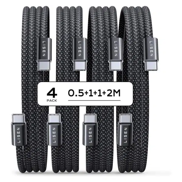 Lisen 60W 4er Pack USB-C-Kabel