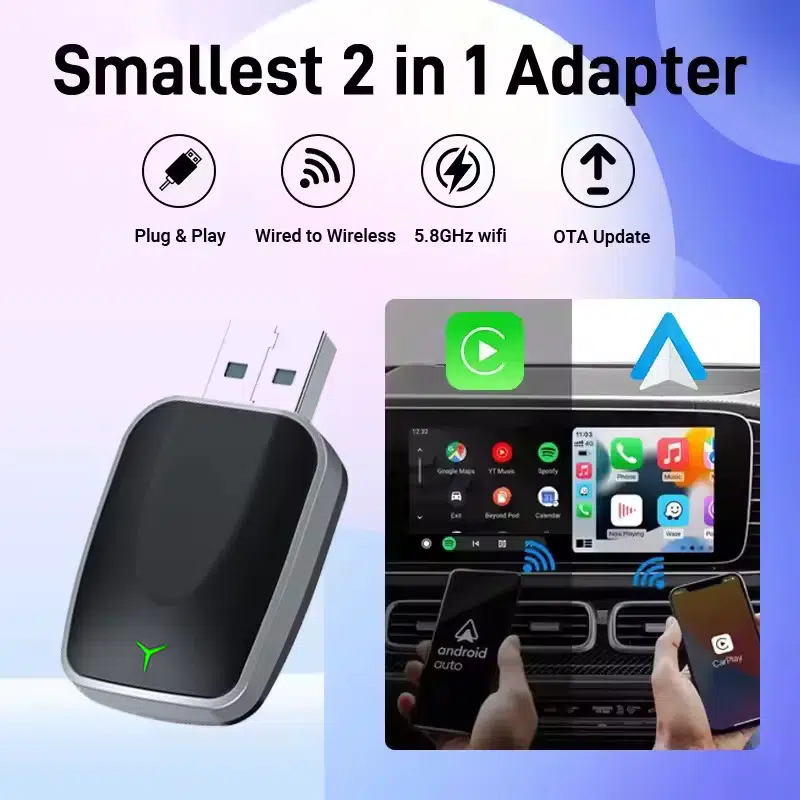 Achtung, Schnäppchen: Wireless Android Auto & Apple CarPlay im Auto für nur 11,89€ nachrüsten!