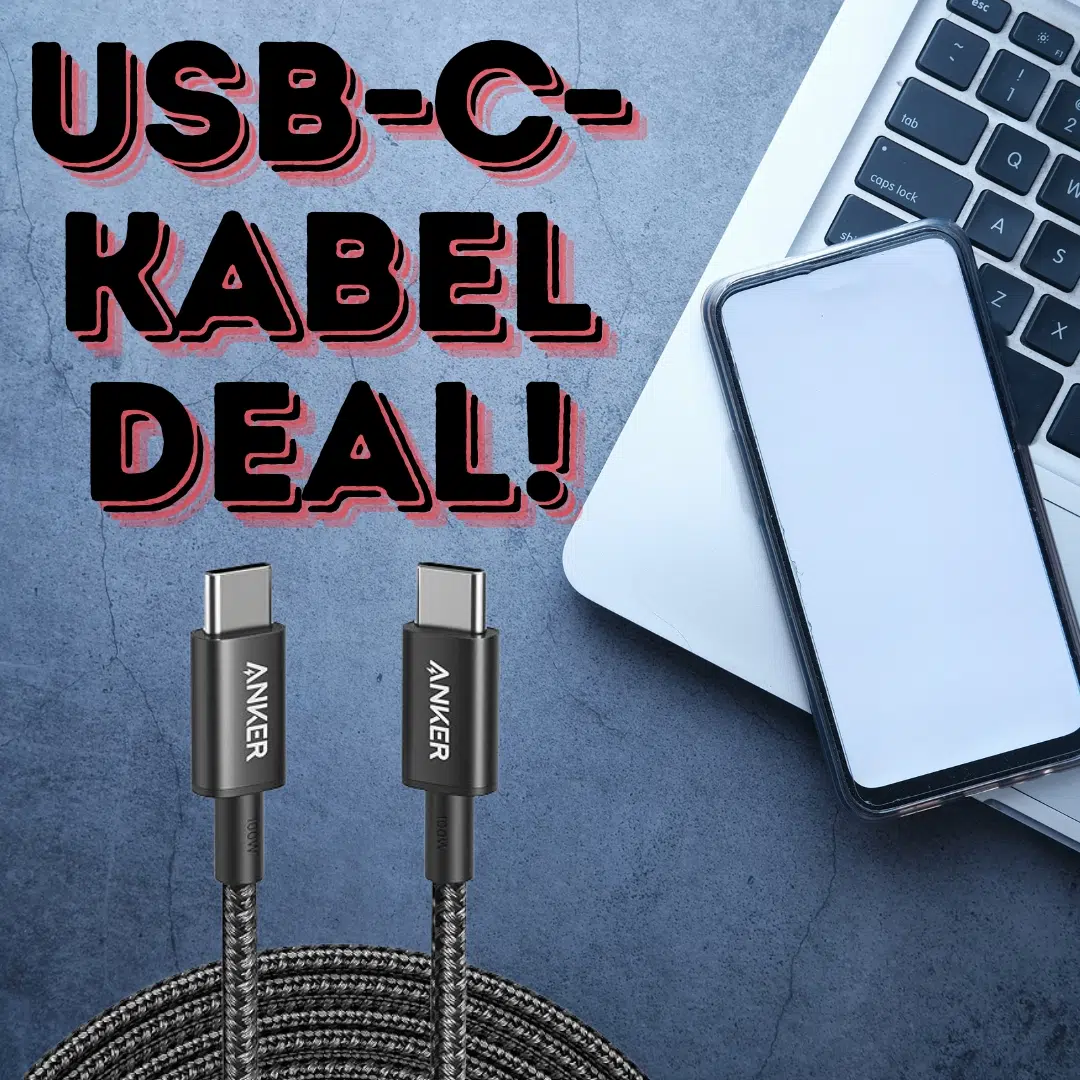 3m langes Anker USB-C-Kabel mit 100W für 6,80€!