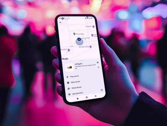 JioTag Go Suchen mit der App