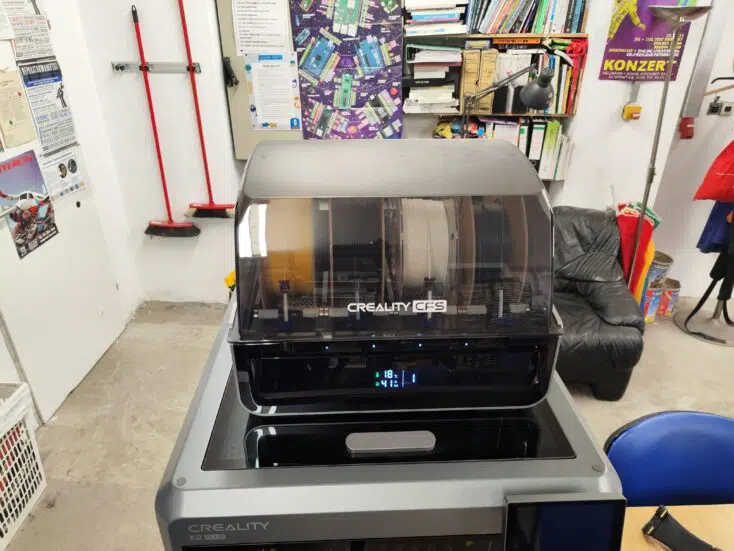 Creality K2 Plus Combo CFS in Betrieb