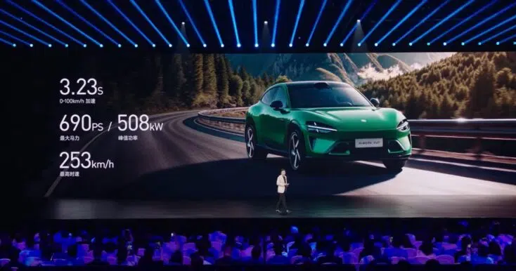 Xiaomi YU7 E Auto Beschleunigung und Geschwindigkeit