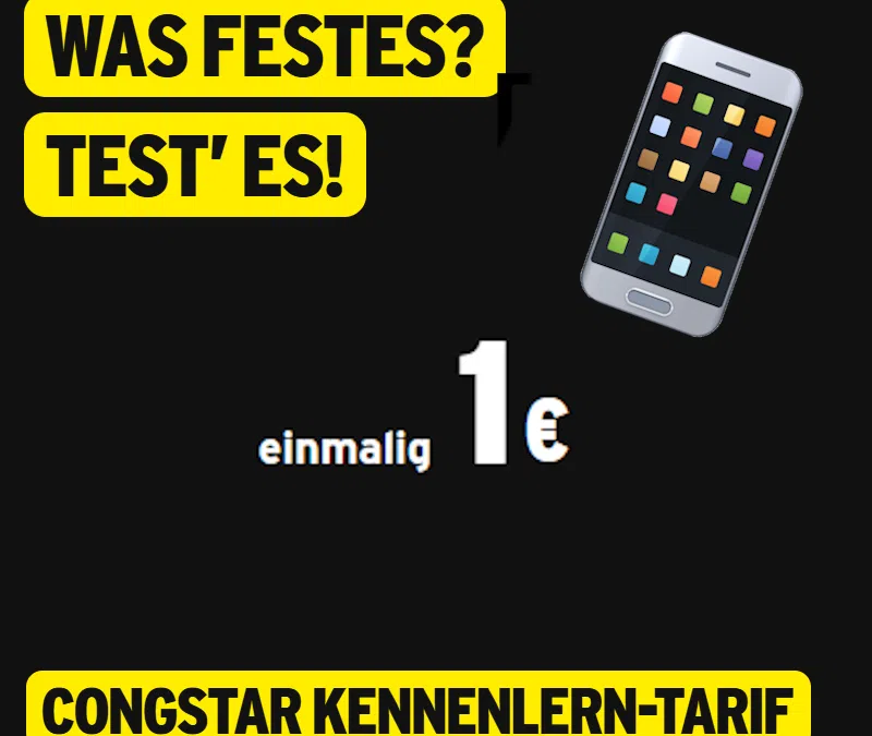 congstar kennenlerntarif