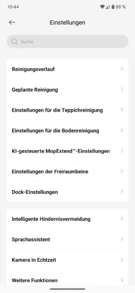 Dreame X50 Ultra Complete App Einstellungen