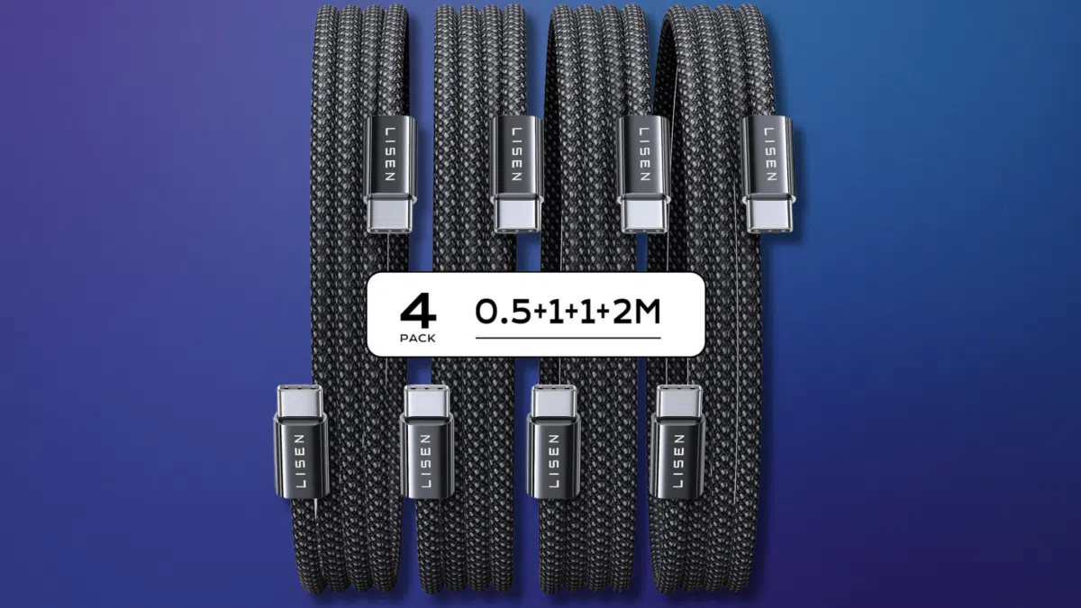 Lisen 4 Pack USB-C-Kabel Lisen 4 Pack USB-C-Kabel