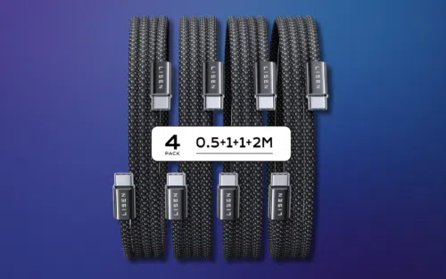 LISEN 4x USB-C-Kabel mit 60W für 3,99€ bei Amazon (nicht mal 1€ pro Stück!)
