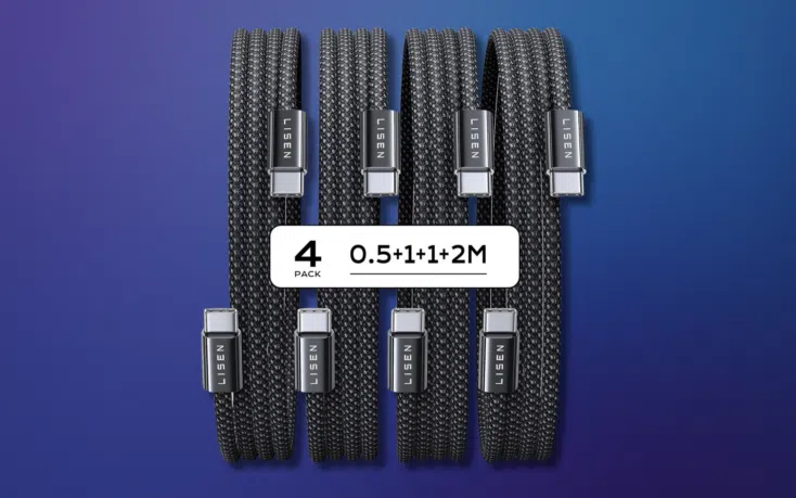 Lisen 4 Pack USB C Kabel Lisen 4 Pack USB-C-Kabel