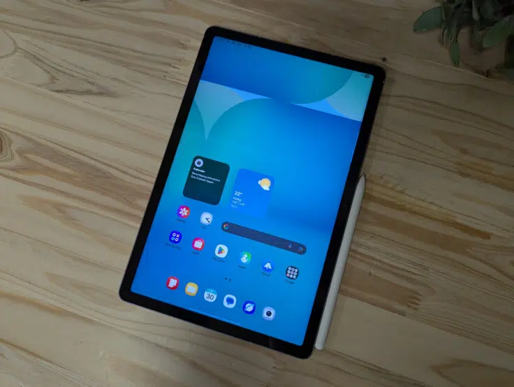 Samsung Galaxy Tab S10 FE von oben