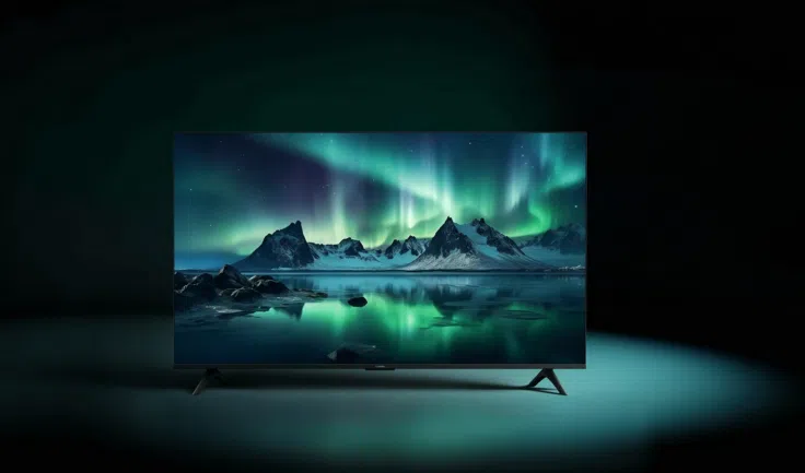 Xiaomi TV A 2026 mit Polarlichtern als Bild