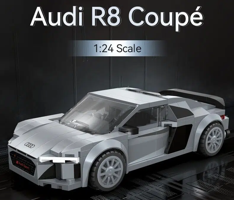 CaDA Audi R8 Klemmbaustein-Modell C55027W 5