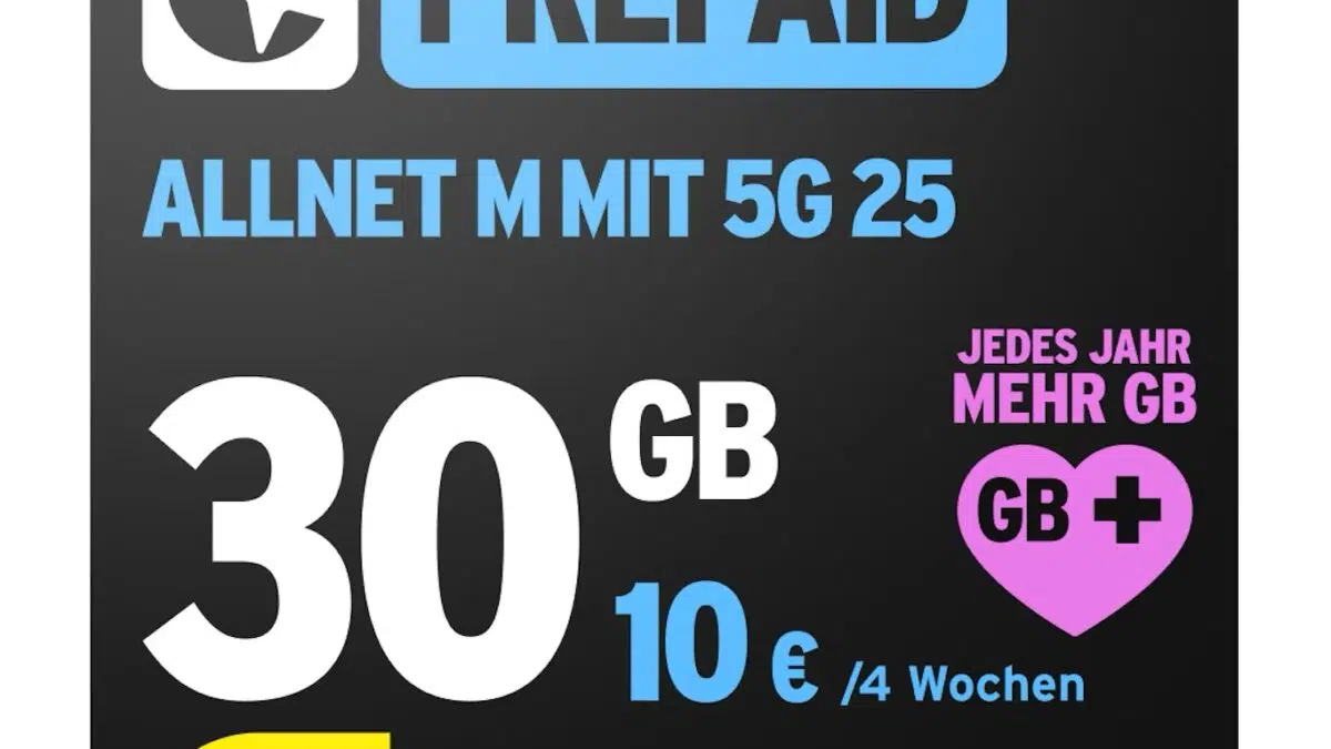 Congstar 30 GB Prepaid Tarif