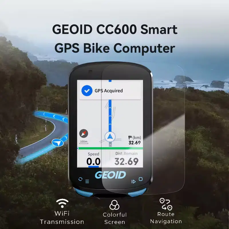 50% günstiger als Amazon: Geoid CC600: GPS-Fahrradcomputer mit Farbdisplay & Navigation für 37,99€