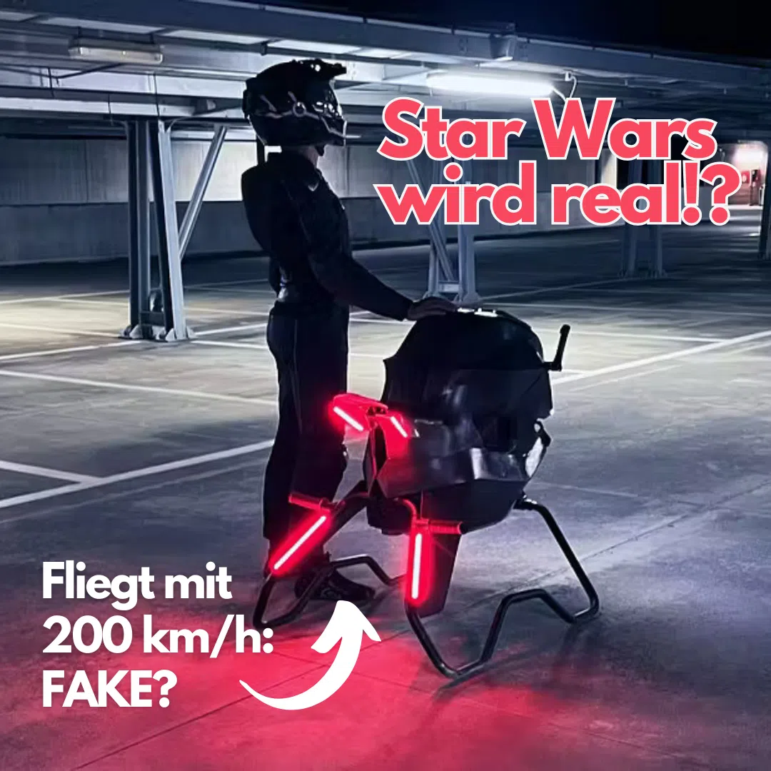Volonaut Airbike: Ist das fliegende 200km/h Motorrad reales Star Wars oder Fake?