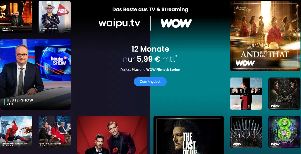 waipu.tv .wow5 .99 deal.juni .2025