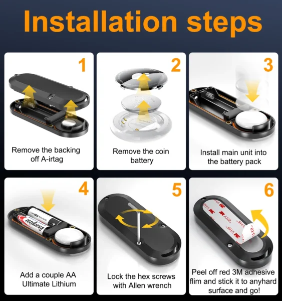 Airtag Batterie Erweiterungsgehaeuse Installtion