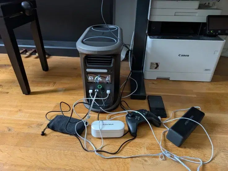Ampace Andes 1500 Powerstation Entlade test DC Seite
