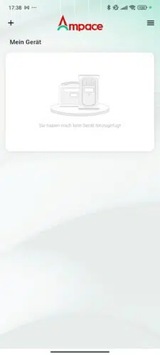 Ampace Andes App Homescreen