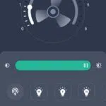 Deckenventilator mit LED Beleuchtung App 2