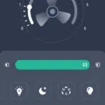 Deckenventilator mit LED Beleuchtung App 3
