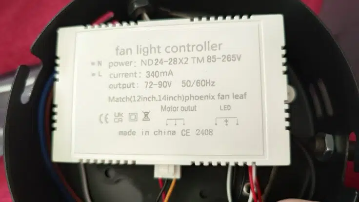 Deckenventilator mit LED Beleuchtung CE Kennzeichnen