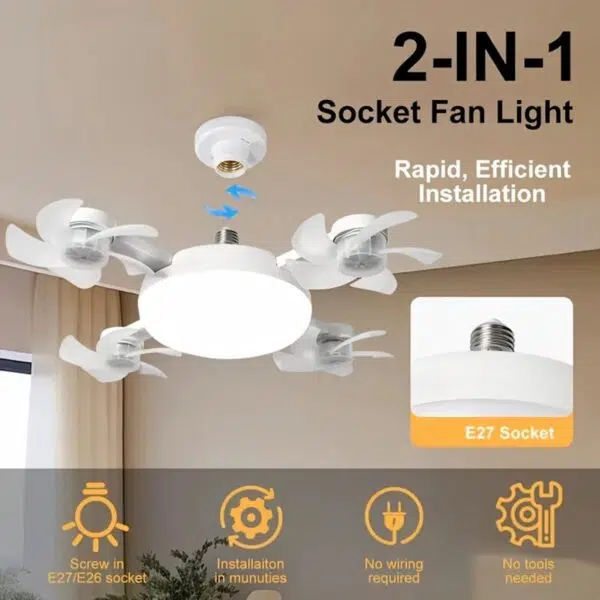 2-in-1 Elfeland Deckenventilator