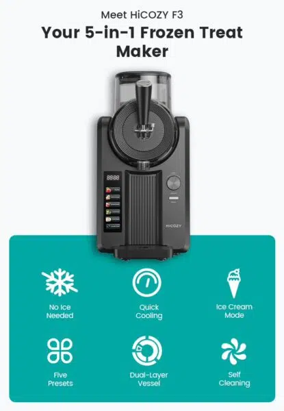Hicozy F3 5 in 1 Frozen Treat Maker