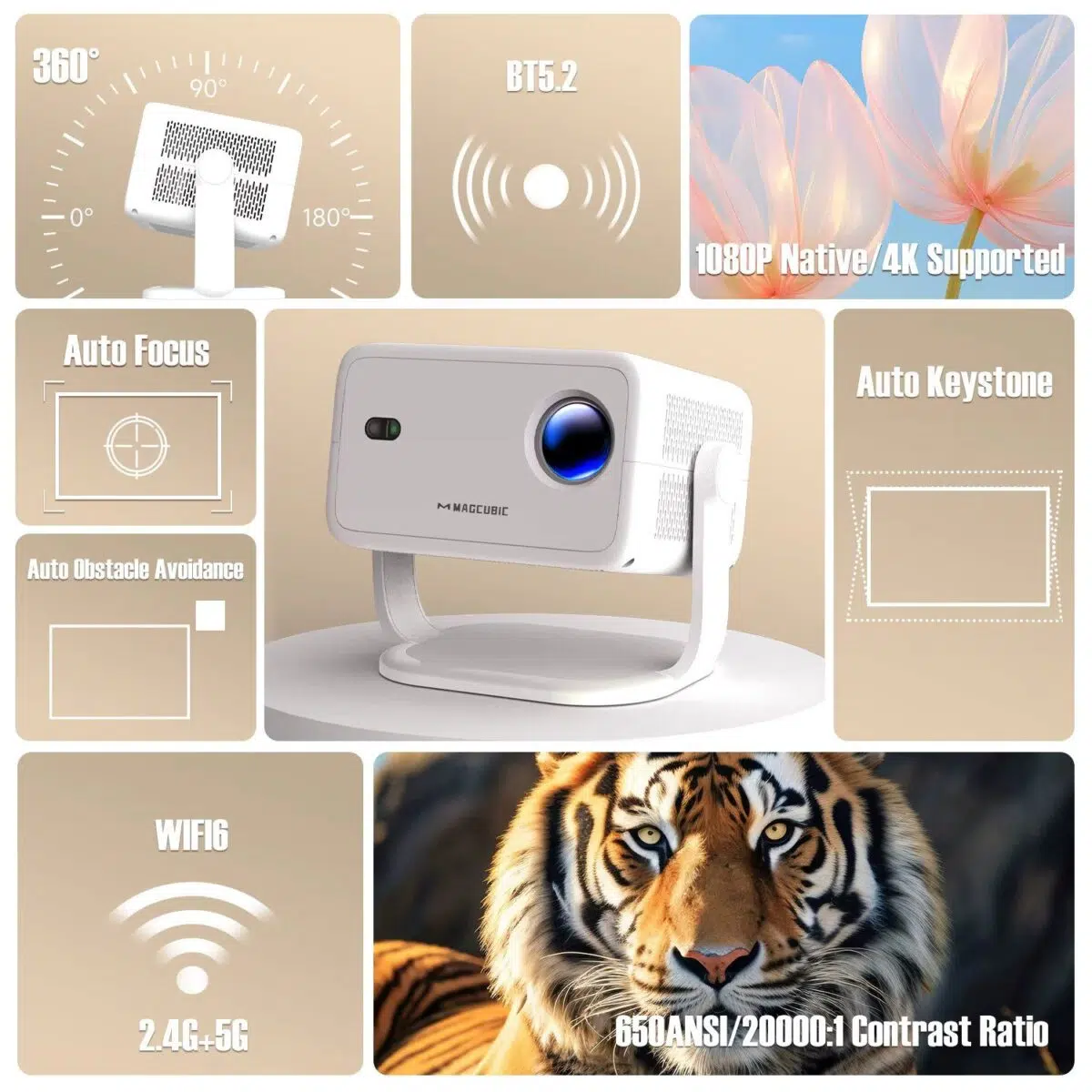 Magcubic L018 Full HD Beamer 2