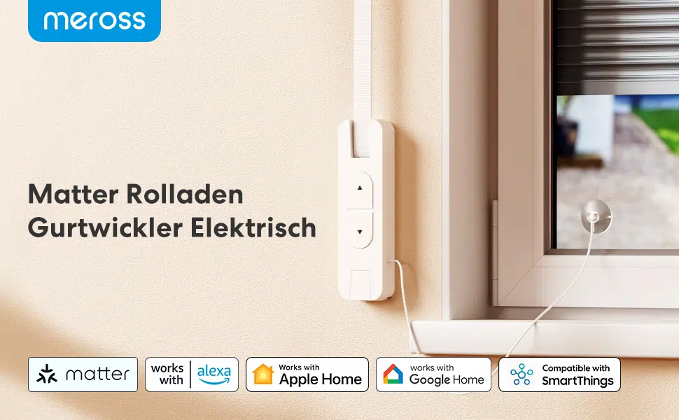 Meross MRS200 Rolladen Gurtwickler Aufmacher