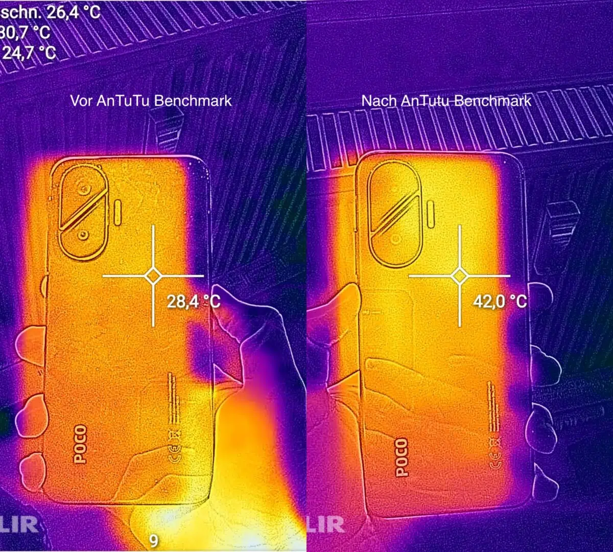 POCO F7 Benchmarks Temperatur
