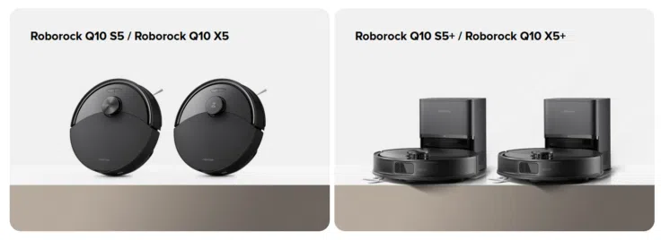 Roborock Q10 S5+ & Roborock Q10 X5+
