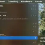 kontakte exportieren mac