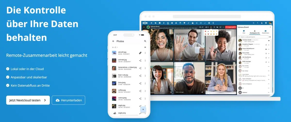 nextcloud produktbild nextcloud produktbild