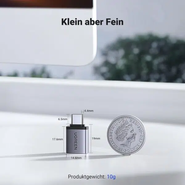 ugreen usb c adapter groesse