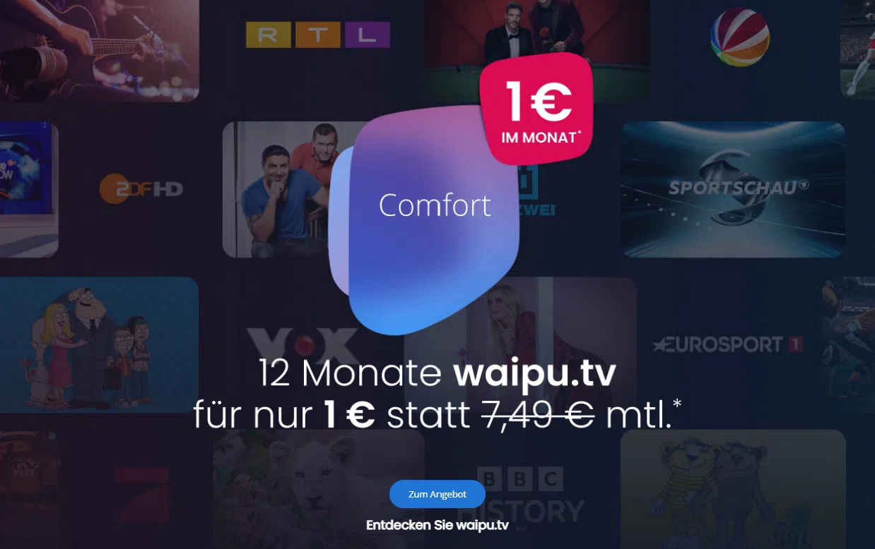waipu.tv comfort deal 1