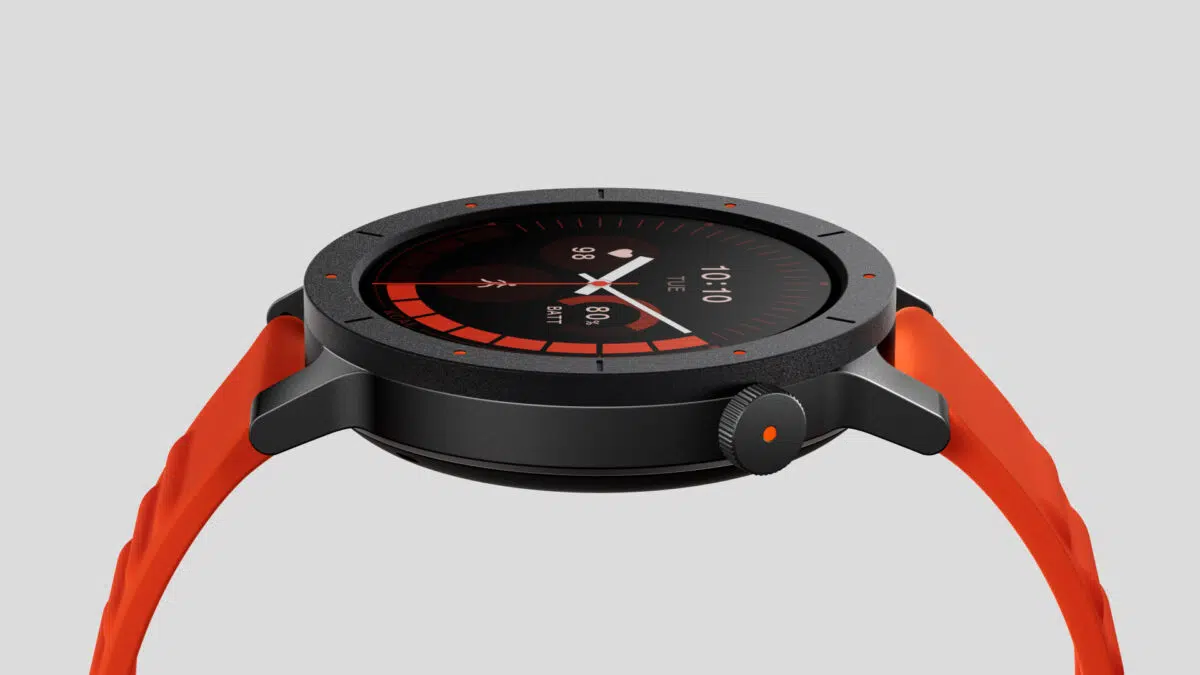 CMF by Nothing Watch 3 Pro nebeneinander von der Seite