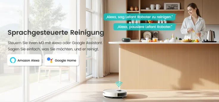 Lefant M3 Saugroboter Sprachsteuerung
