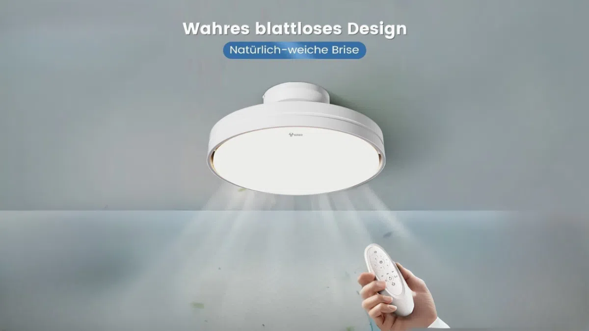 GONEO Fluegelloser LED-Ventilator
