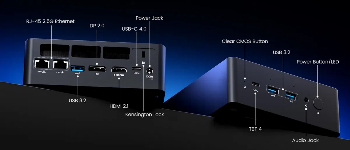 Minix ER Mini-PC Anschluesse
