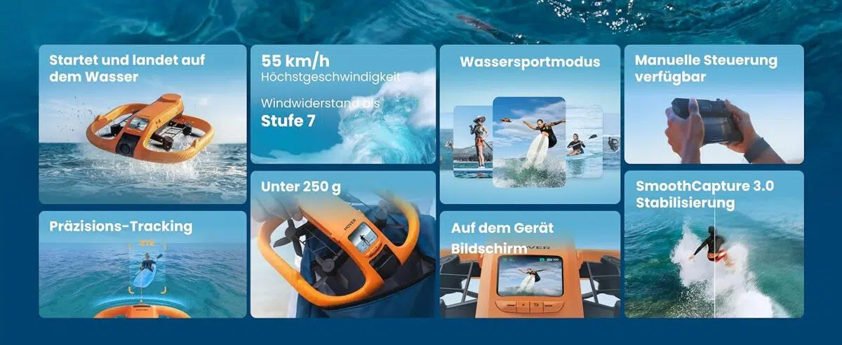 Hover Air Aqua Wassersport Drohne Hover Air Aqua Wassersport Drohne