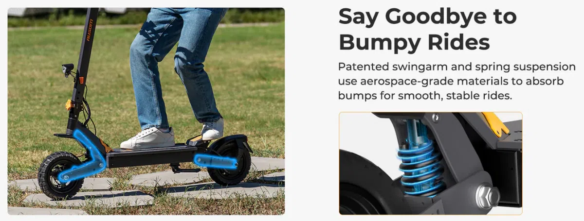 Ausom L1 E-Scooter Federung