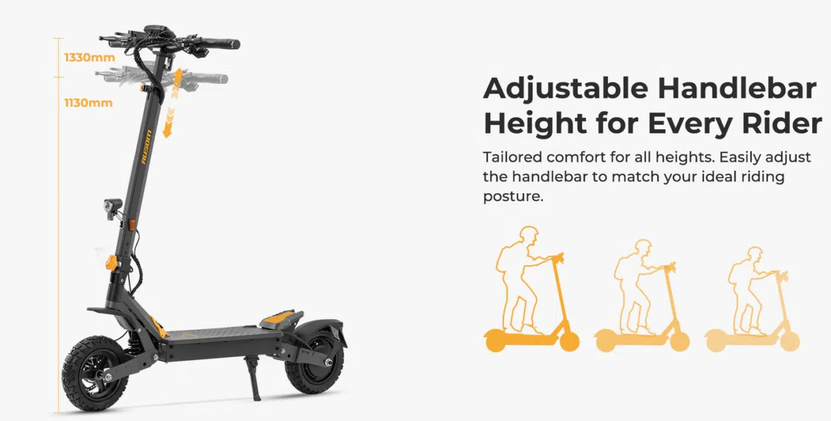 Ausom L1 E-Scooter Lenker