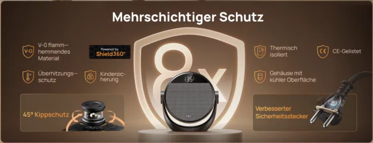 Dreo Heizluefter Sicherheitsfunktionen Dreo Heizluefter Sicherheitsfunktionen